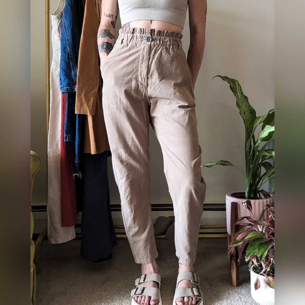 Zara ribbed trouser pants